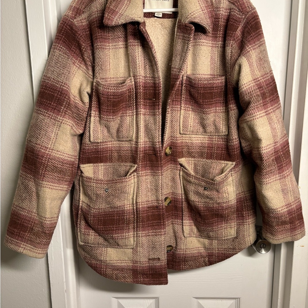 American Eagle Outfitters Plaid Shacket